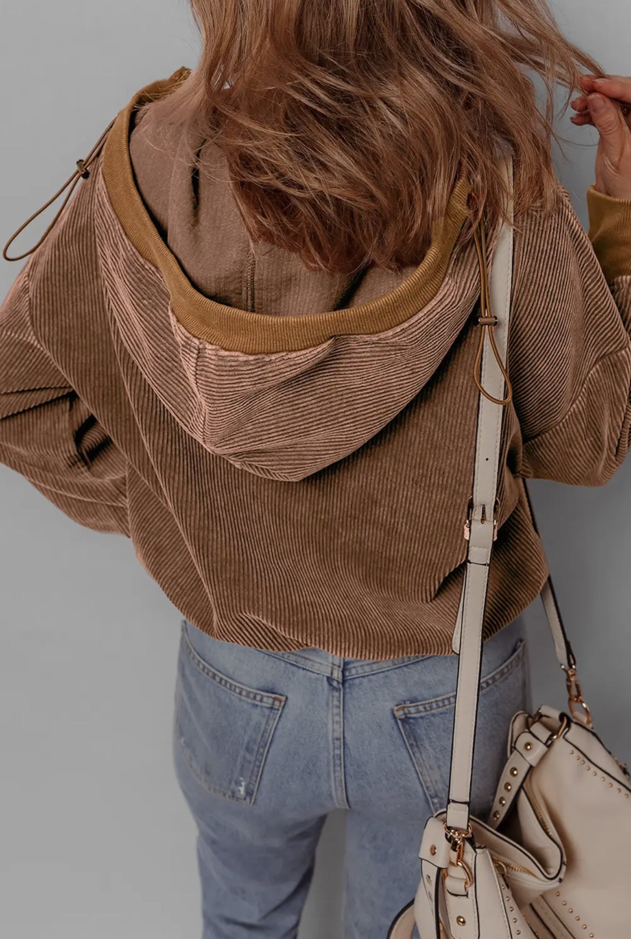 Blaze Corduroy Quarter Zip Hoodie