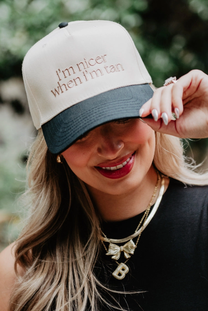 I'm Nicer When I'm Tan Trucker Hat