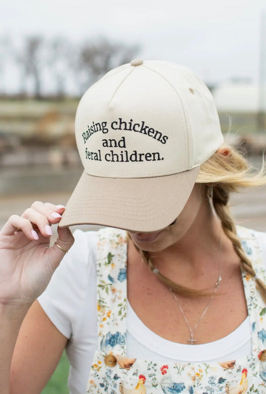 Raising Chickens & Feral Children Hat
