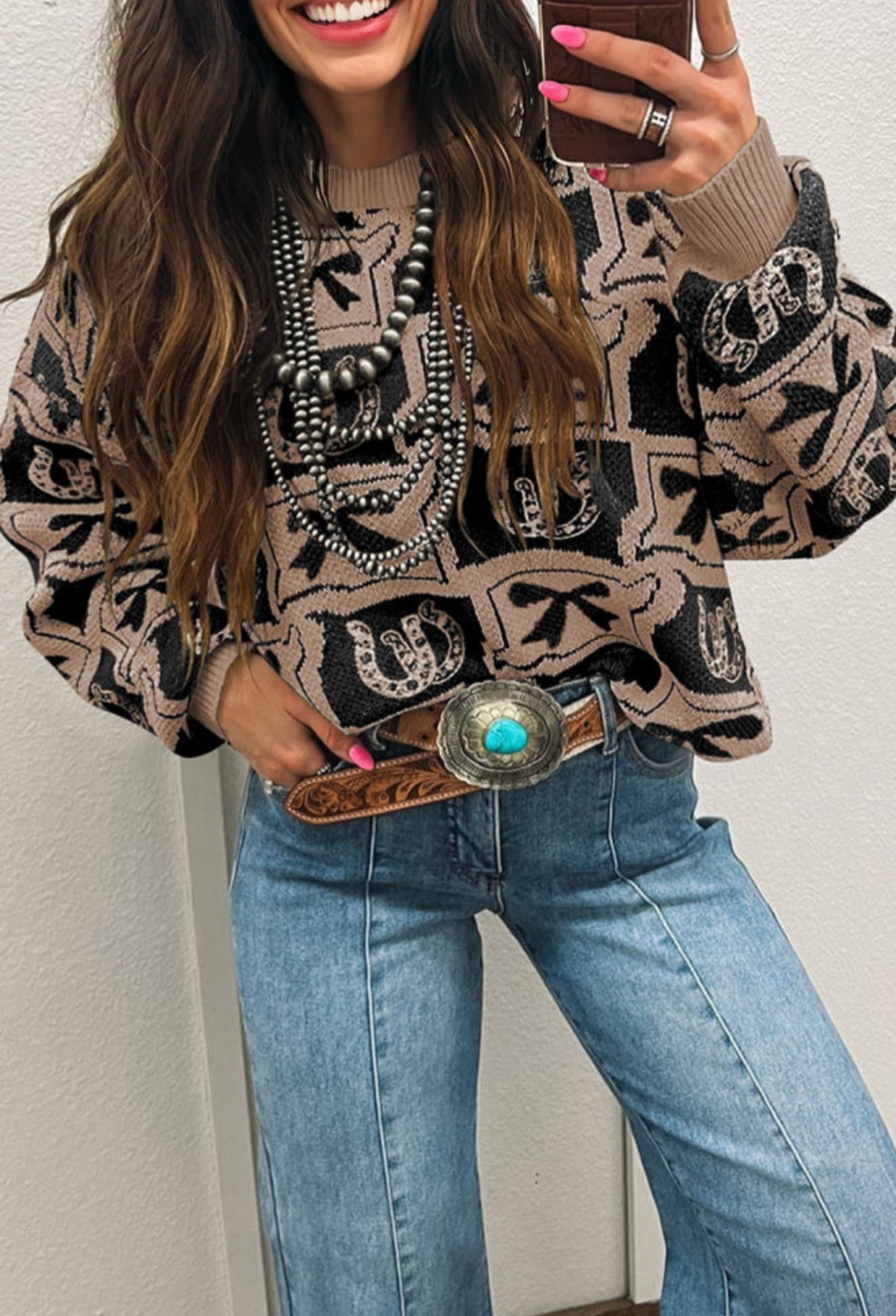 Western Bow Sweater