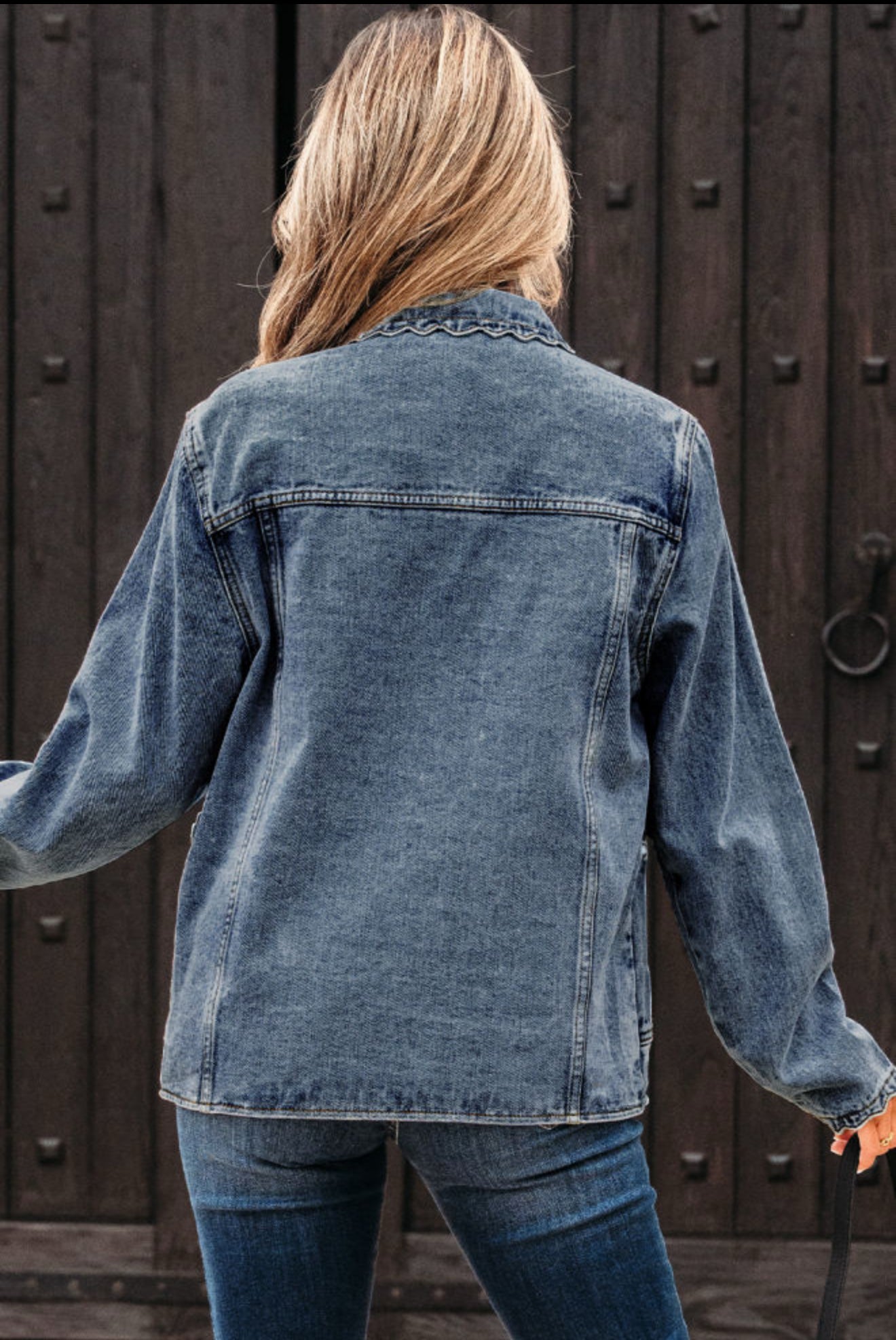 Blue Jeans Scalloped Jacket