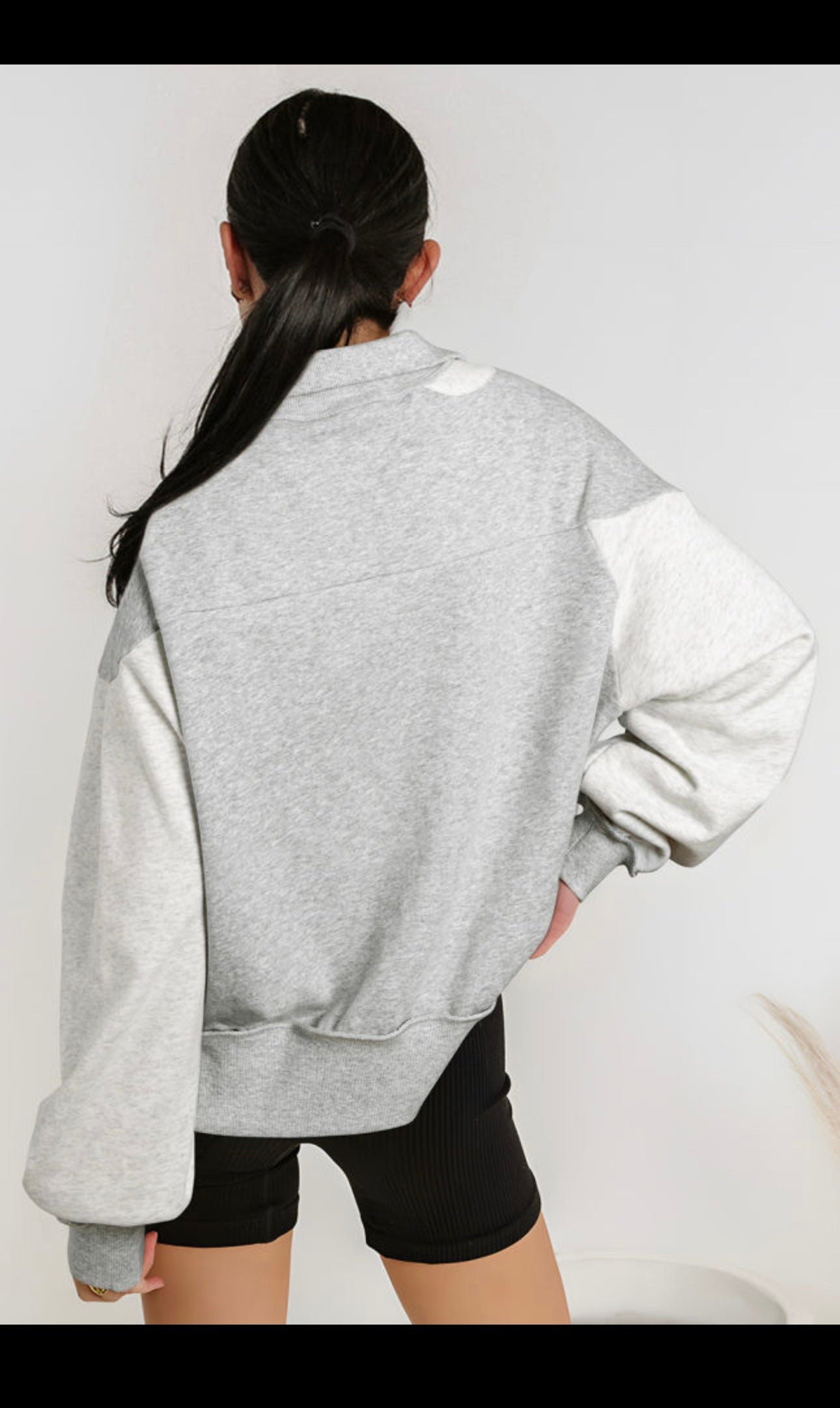 Millie Half Zip Sweatshirt