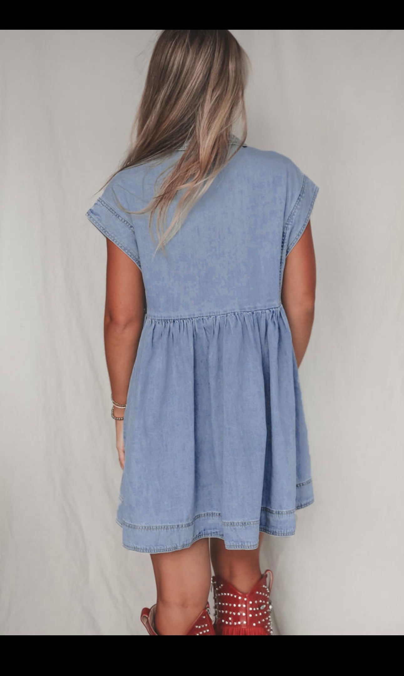 Emersyn Denim Babydoll Dress