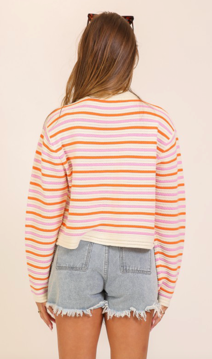Sunset Stripes Knit Sweater