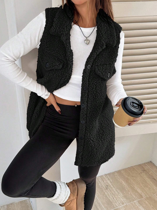 Teddy Vest Coat